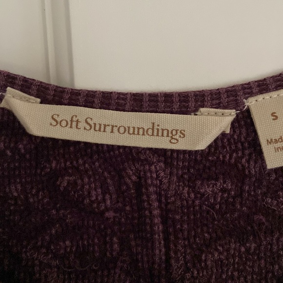 Soft Surroundings Long Sleeve Tunic Top Small - Picture 3 of 6